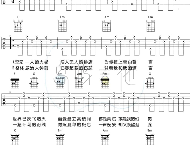 《放轻松》吉他谱_张靓颖