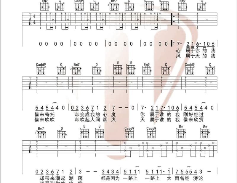 《再一次一起长大》吉他谱_张三弥