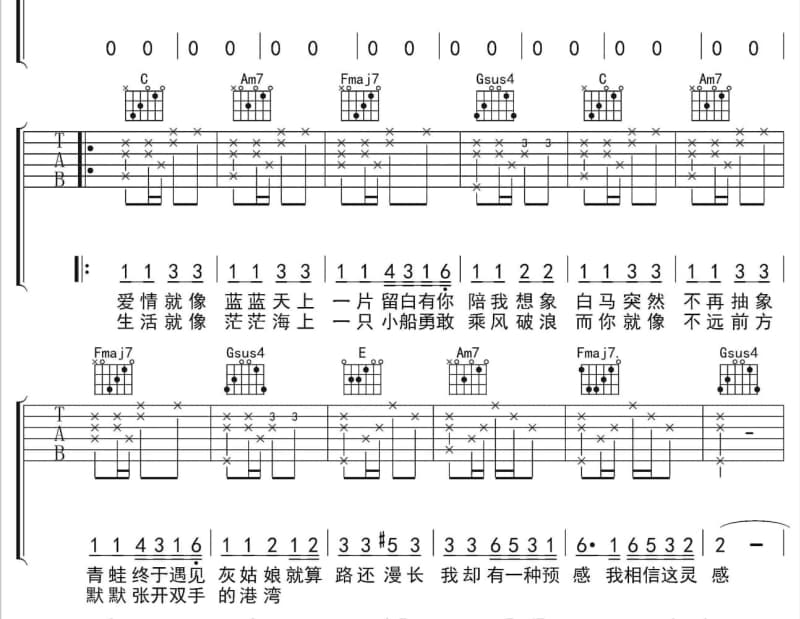 《情定康定》吉他谱_郝然