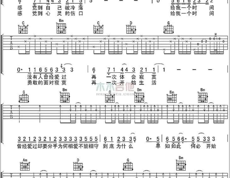 《不偷腥的猫》吉他谱_张雅熙