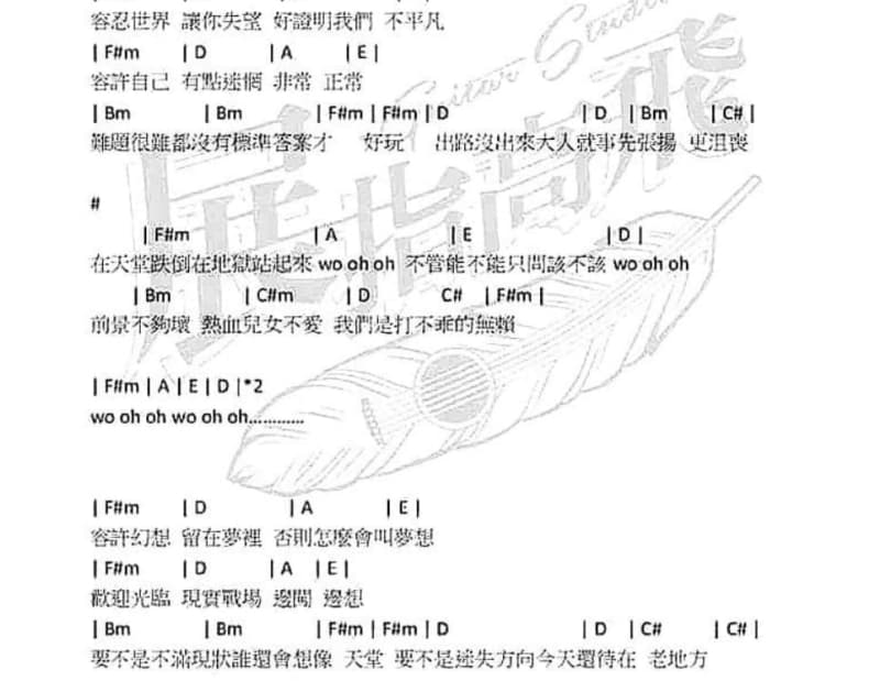 《马铃响来玉鸟儿唱》吉他谱_张也
