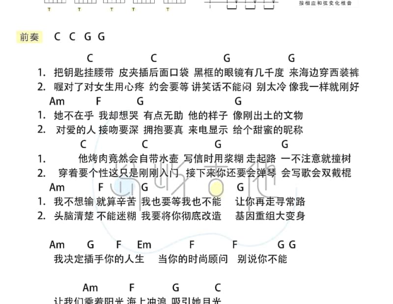 《梦求》吉他谱_张莹