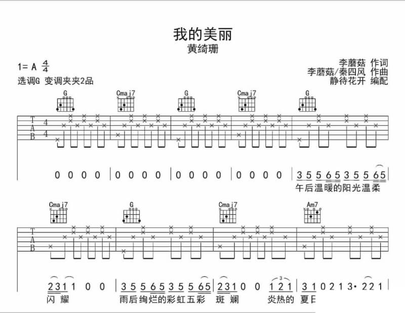 《过海车》吉他谱_张钰