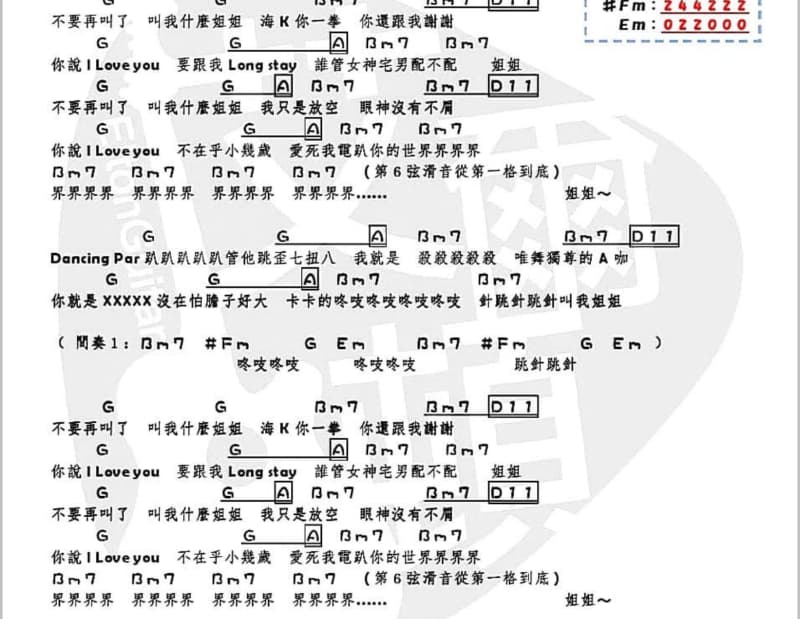 《倒不如》吉他谱_丁当