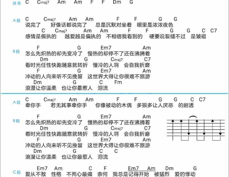 《雷你七荤八素》吉他谱_千月兔