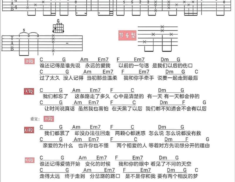 《韶关欢迎你》吉他谱_赵蕊