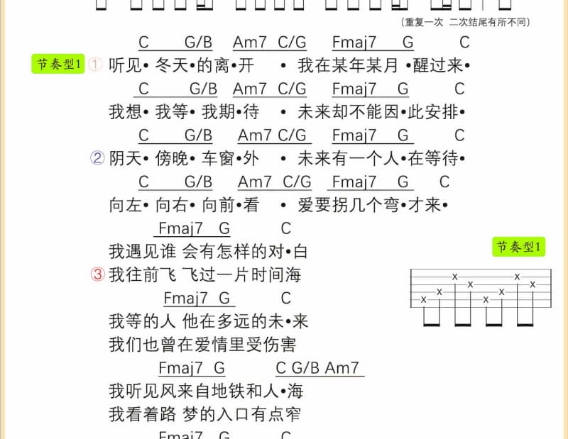 《疼爱你》吉他谱_赵雪