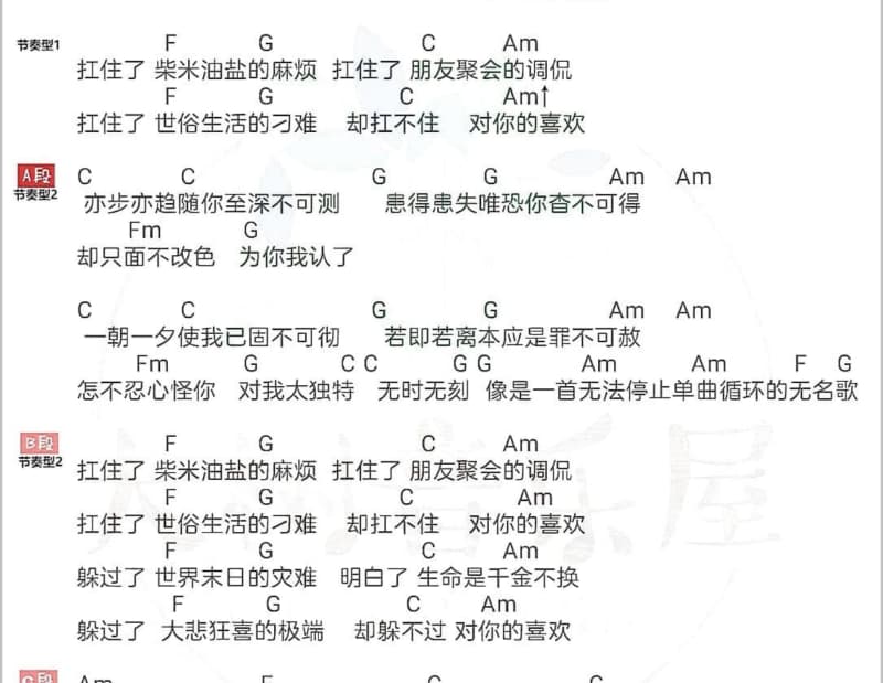 《给自己的信》吉他谱_钟舒漫