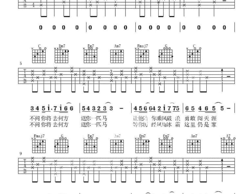 《1984》吉他谱_周笔畅