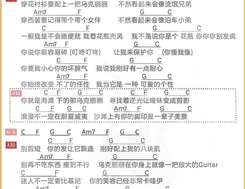 《重走长征路》吉他谱_朱芃菲