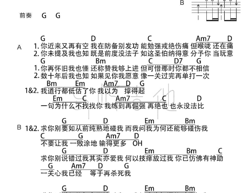 《赶马调》吉他谱_任桂珍