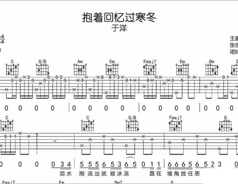 《家和万事兴》吉他谱_庄心妍