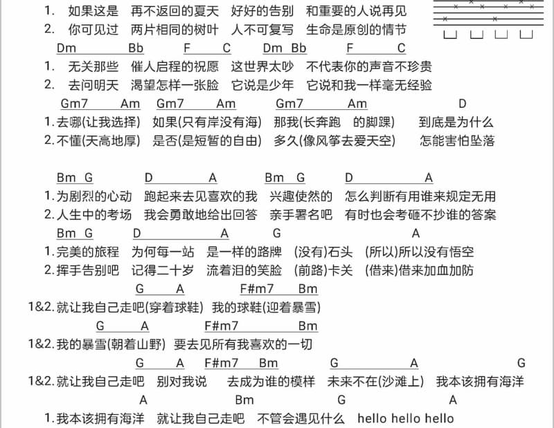《句点》吉他谱_庄心妍