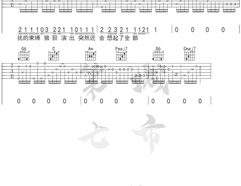 《我不会在老地方等你》吉他谱_庄心妍