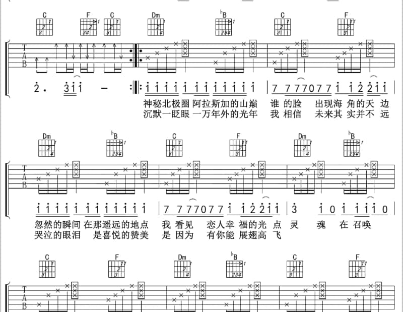 《今天是你的生日》吉他谱_祖海