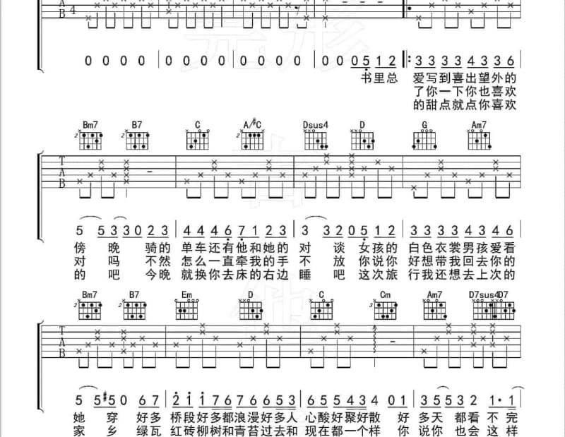 《想得美》吉他谱_丁当
