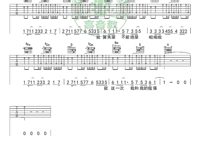 《Eden》吉他谱_丁丁