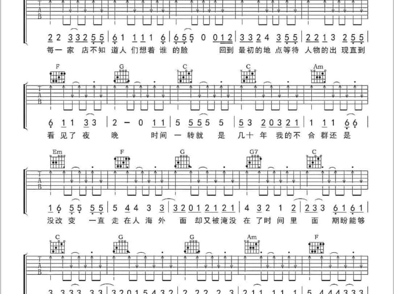《爱上你是我错了吗》吉他谱_龙云