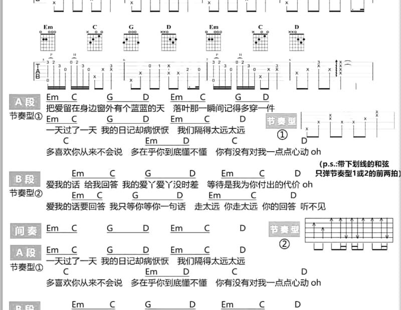 《英雄 兵哥哥》吉他谱_胡慧丽