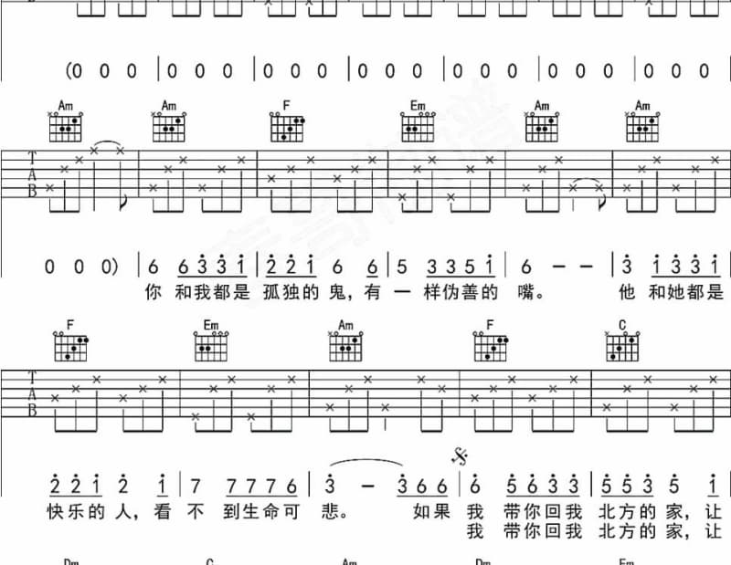 《师大妹纸歌》吉他谱_吴佳琳