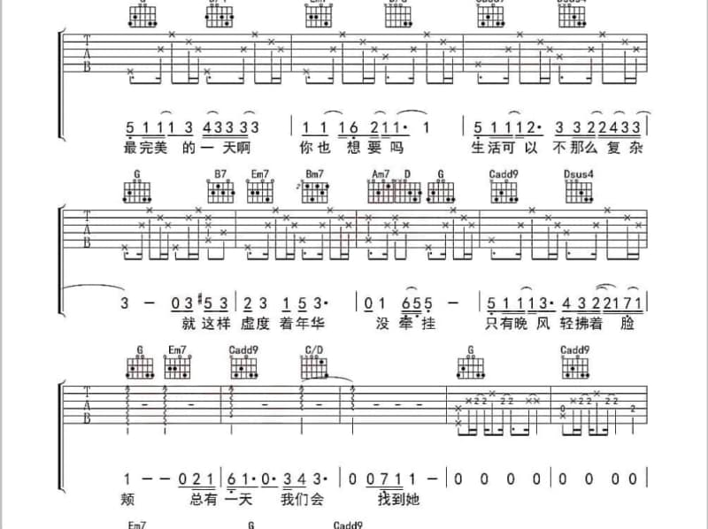 《等到世界颠倒》吉他谱_卢卢快闭嘴