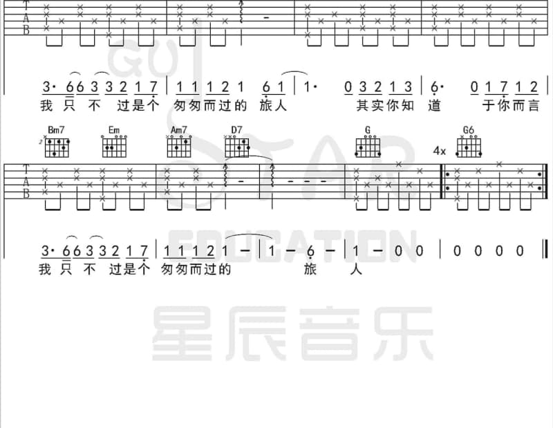 《时间久了会怎样》吉他谱_吴尚倪