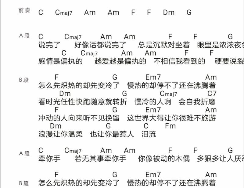 《猪之歌》吉他谱_吴依琳