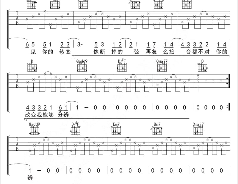 《红烛颂》吉他谱_叶凡