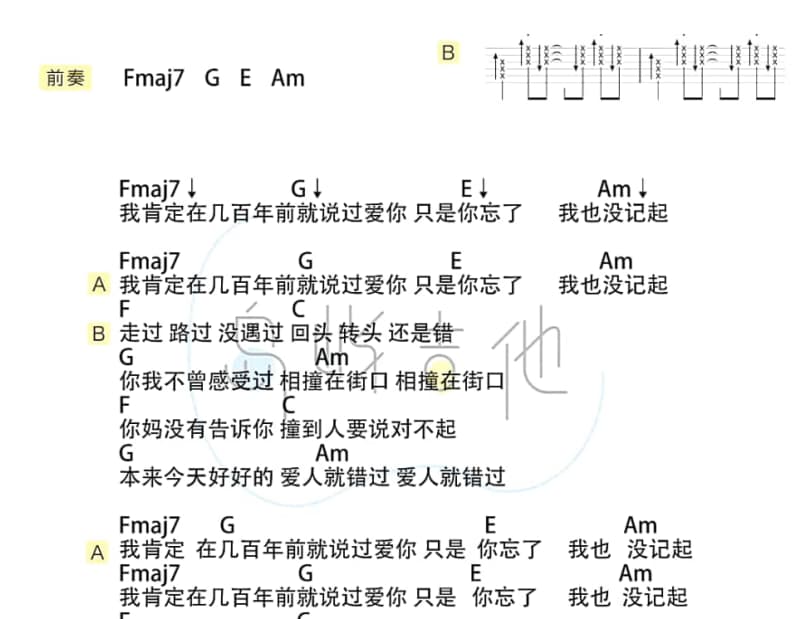 《断翼天使》吉他谱_叶熙祺