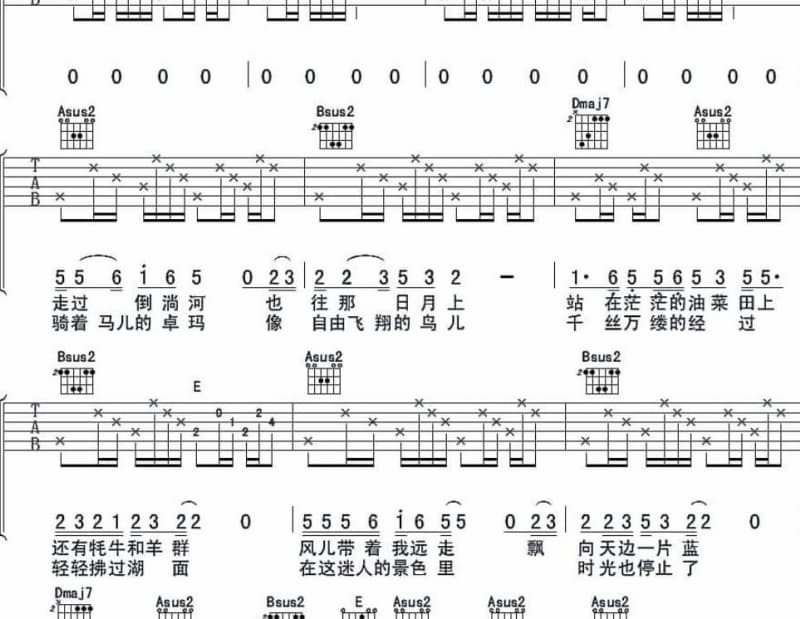 《重新喜欢你》吉他谱_于博雅