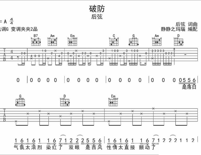 《极光》吉他谱_于果