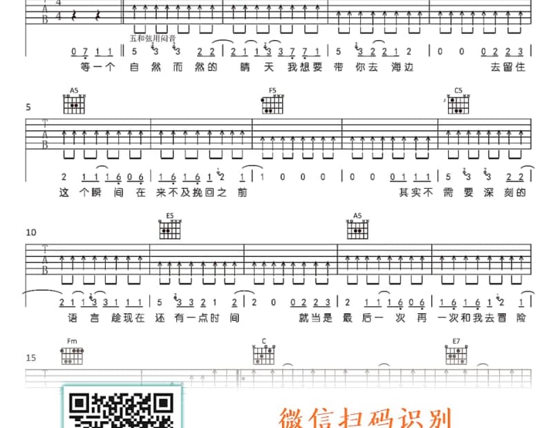 《你的心房太拥挤》吉他谱_云菲菲