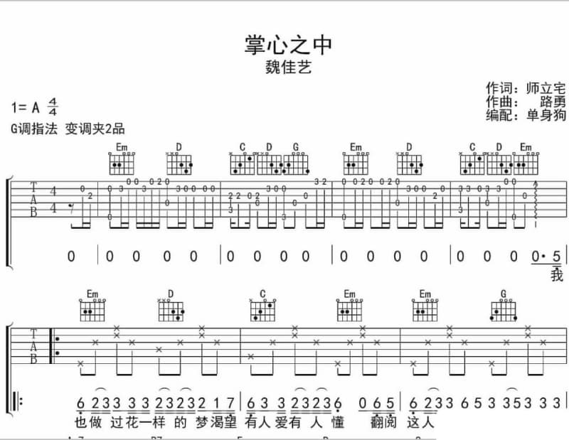 《再见二丁目》吉他谱_阿梨粤