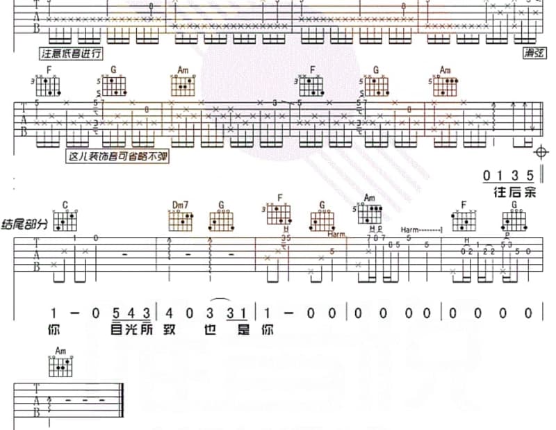 《大不了》吉他谱_花姐