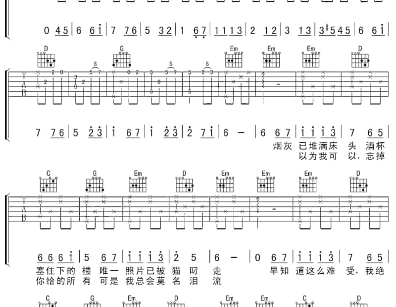 《蛊》吉他谱_二珂
