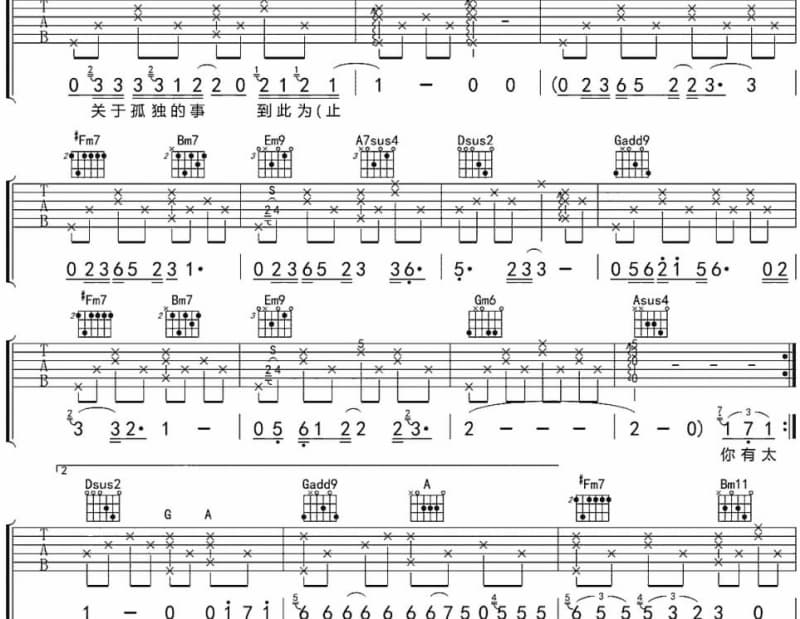 《高原上的梦》吉他谱_阿斯根