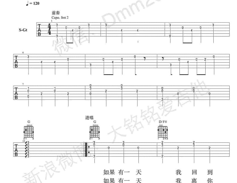 《靠近一点》吉他谱_阿颖不说话