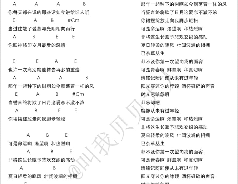 《飞鼠山庄欢迎你》吉他谱_阿影