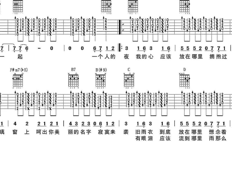 《情逝》吉他谱_艾歌