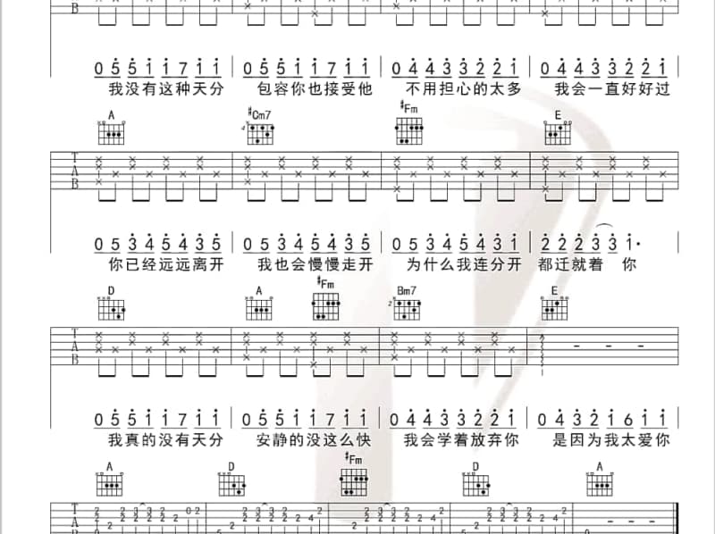 《天涯隐梦》吉他谱_路飞老湿
