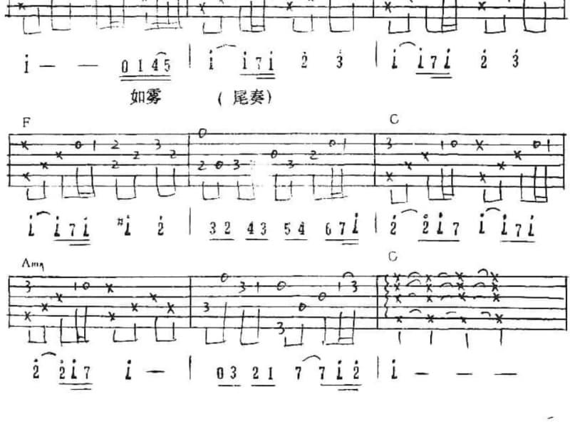 《站在这里》吉他谱_爱戴