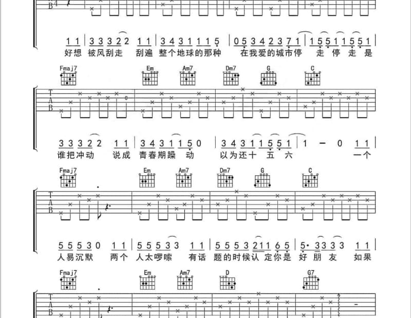 《这里是宁波》吉他谱_冯圣雅