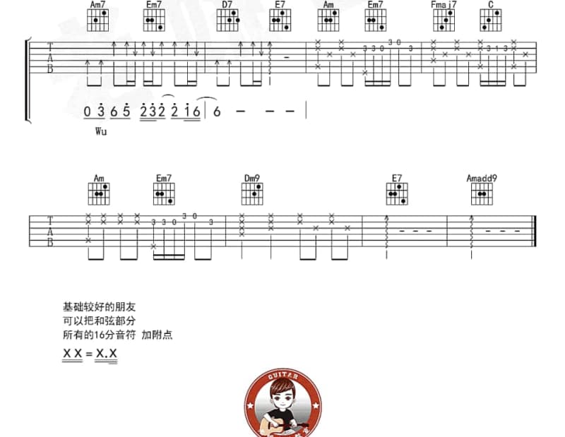 《一阵风一场梦》吉他谱_花僮