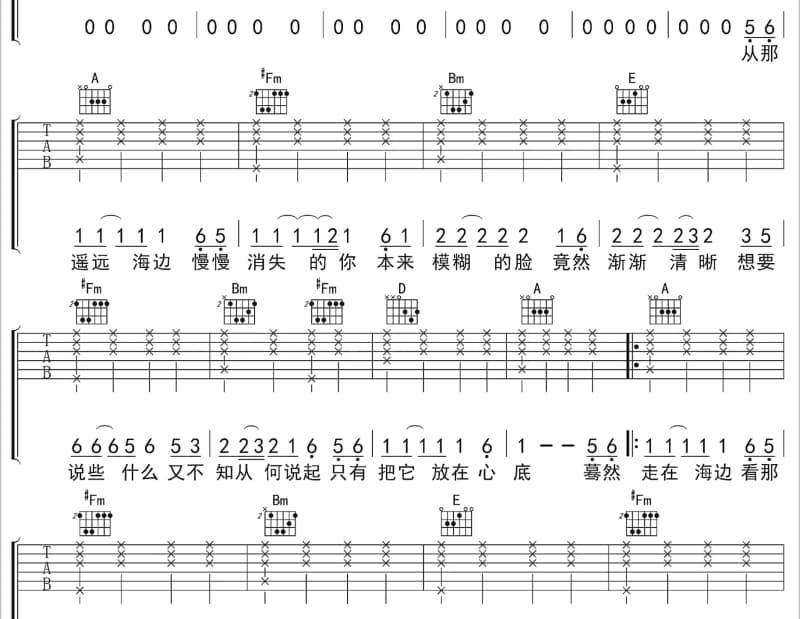 《她在睡前哭泣》吉他谱_毕夏
