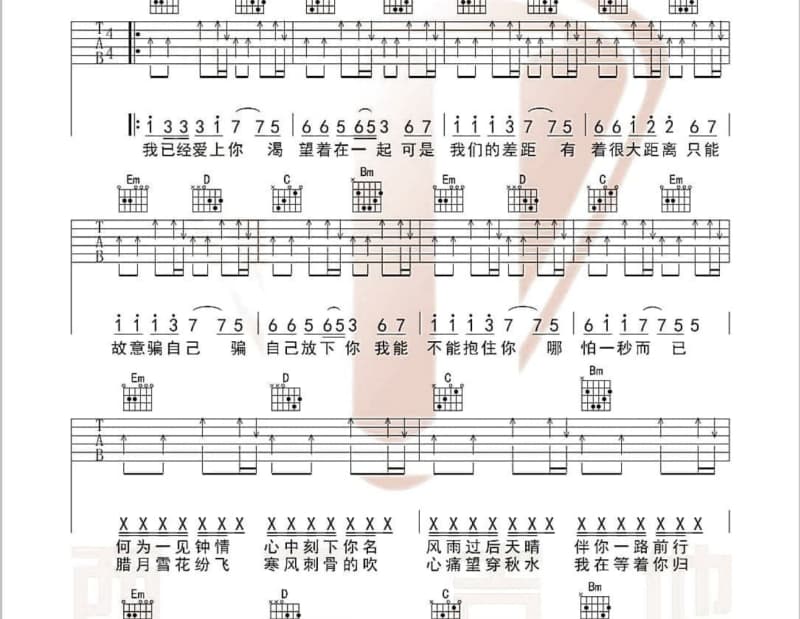 《椭圆》吉他谱_布朗尼