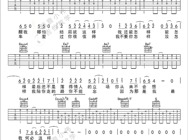 《城市恋语》吉他谱_伦桑