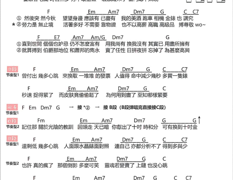 《这辈子嫁给你》吉他谱_曹敏