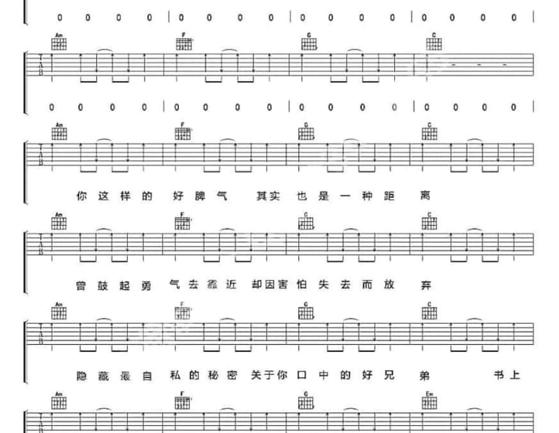 《醉颜心》吉他谱_曹沁芳
