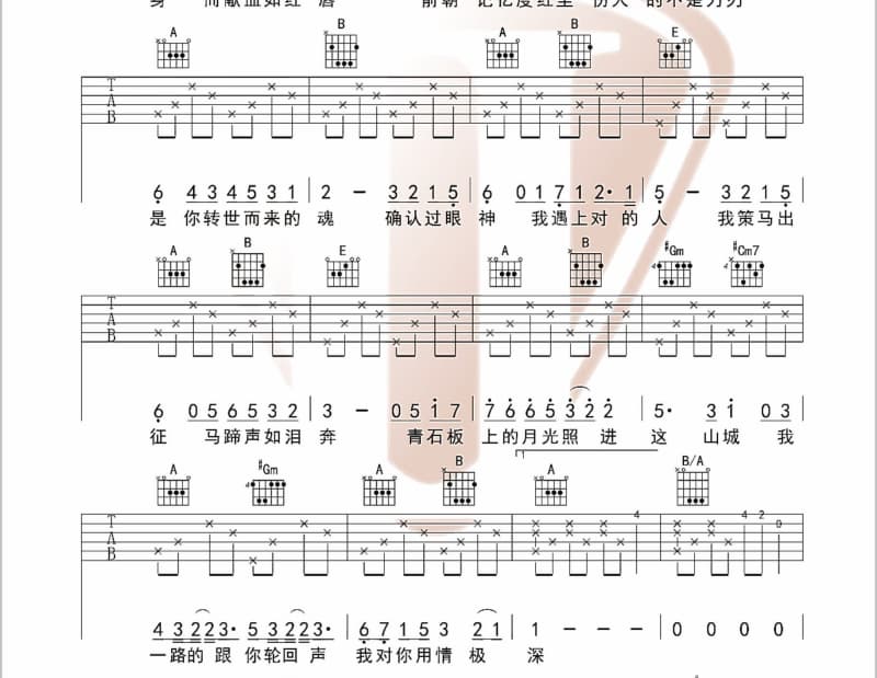 《青春、恋爱和意外》吉他谱_曾乐彤