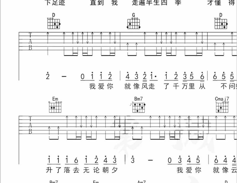 《害羞》吉他谱_曾轶可